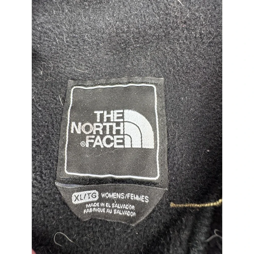 The North Face Fleece Denali Jacket XL Polartec‎ Black Full Zip Mens Recycled